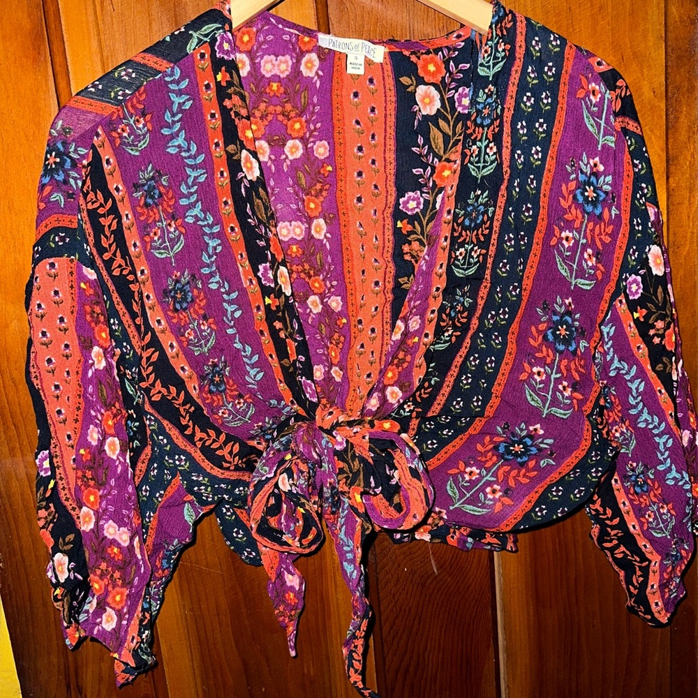 floral bohemian top